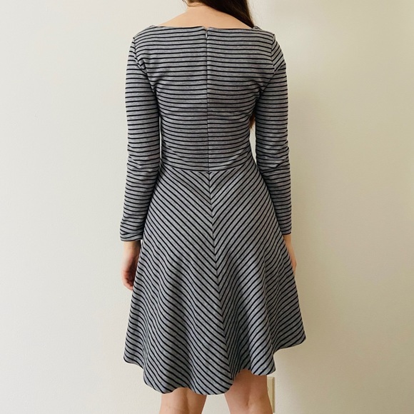 Fit n Flare Striped Dress - Picture 3 of 10